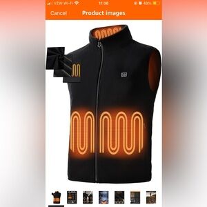 Smart Heated Black Vest
